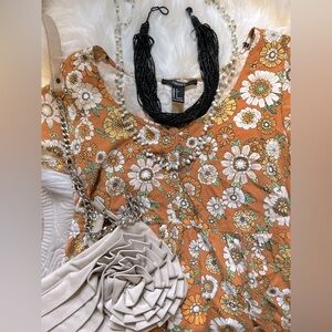 Cute Hippy Colourful Boho Flower Dress